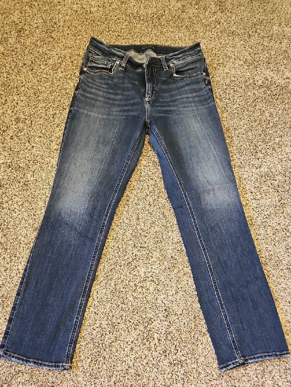 Classic Dark Blue Women's Straight-Leg Jeans